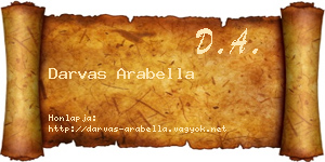 Darvas Arabella névjegykártya
